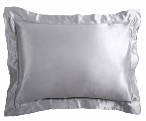 Белье Gingerlily Silver grey постельное, шелковое, евро на VALLES.TOP