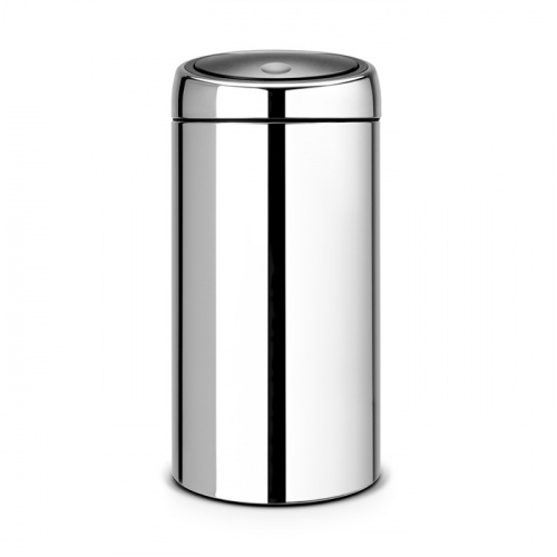 Бак Brabantia Touch Bin New мусорный, стальной полированный, 45 л на VALLES.TOP