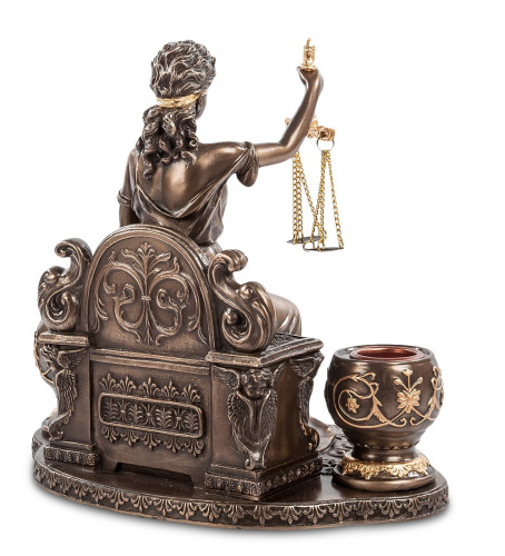 Статуэтка Veronese WS- 14/ 2 подсвечник "Фемида" на VALLES.TOP