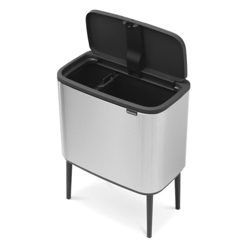 Бак Brabantia Touch Bin Bo мусорный, стальной матовый, FPP, 11+23 л на VALLES.TOP