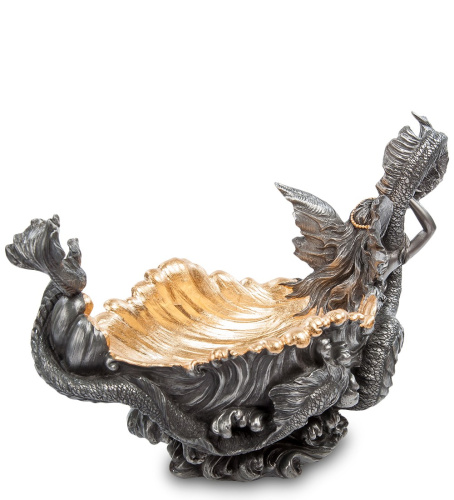 Ваза Veronese Ракушка с русалкой WS-47 на VALLES.TOP