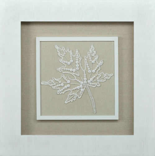 Панно Mart Gallery Листья белые 3 на VALLES.TOP