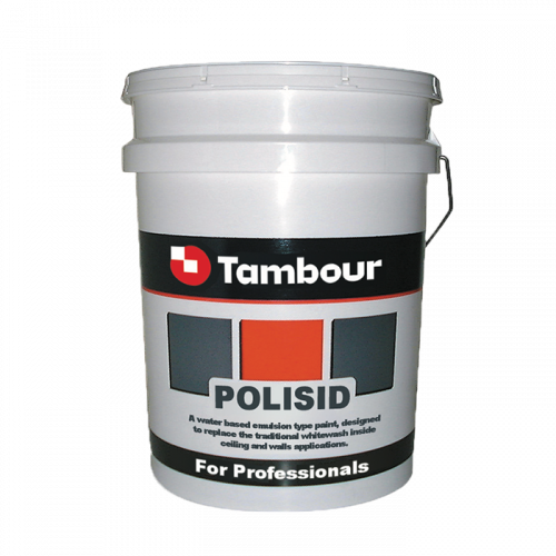 Краска Tambour Polisid для внутренних работ, белая на VALLES.TOP