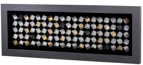 Панно Mart Gallery 100 кубов серебряное на VALLES.TOP