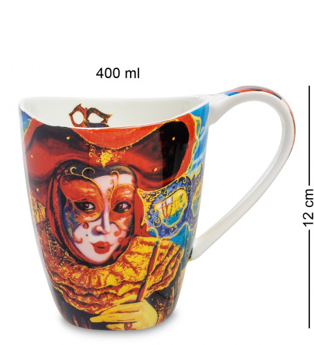 CN-17 Кружка "Венецианские маски" 400 мл (Carmani) на VALLES.TOP