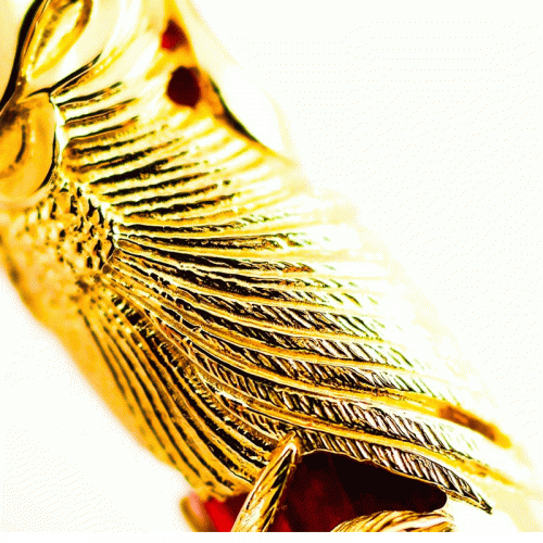 Ручка Montegrappa Eternal bird Phoenix gold M перьевая на VALLES.TOP