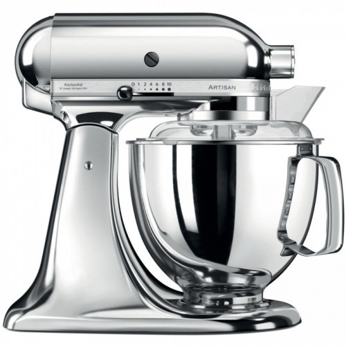 Миксер KitchenAid Artisan с откидным блоком, настольный, хром на VALLES.TOP