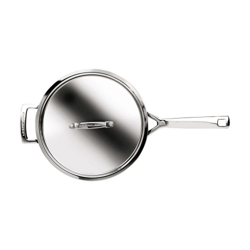 Сковорода Le Creuset с крышкой, с антипригарным покрытием, нержавеющая сталь, 24 см на VALLES.TOP