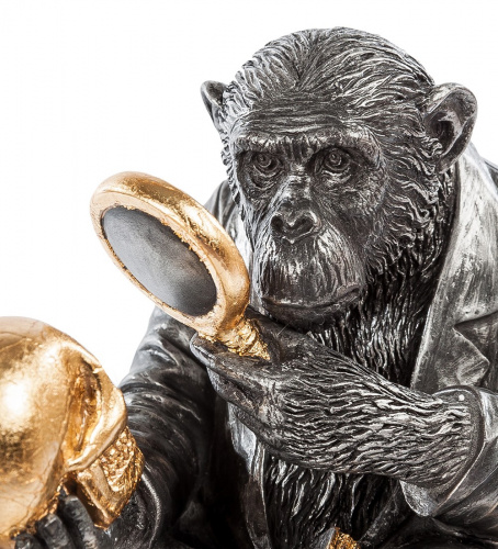 Шкатулка Veronese Обезьяна с черепом WS-100 на VALLES.TOP