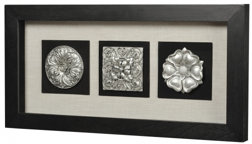 Панно Mart Gallery Вертикальный декор 2 с черной рамой на VALLES.TOP