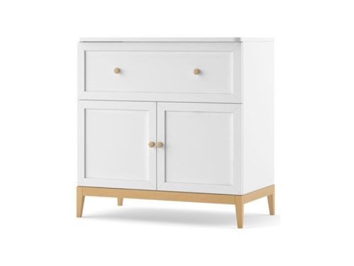 Комод Timoore Elle 2-дверный, с 1 ящиком и столиком для пеленания на VALLES.TOP