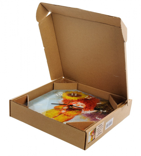 Часы Artangels Вася с подсолнухом, 30х30 см на VALLES.TOP