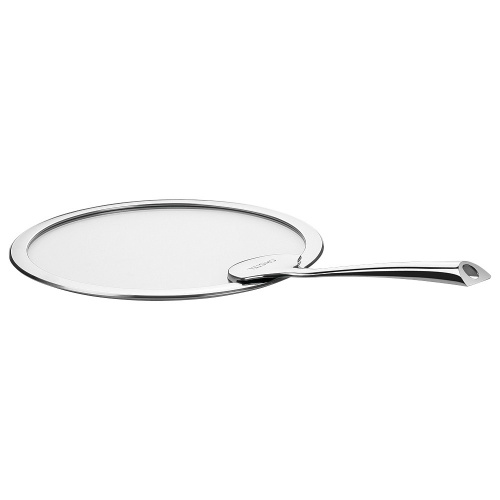 Крышка CRISTEL Casteline fixed handle плоская, с длинной ручкой из нержавеющей стали, диаметр 24 см на VALLES.TOP