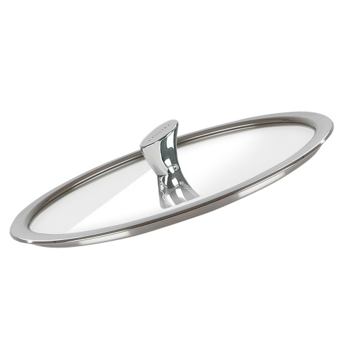 Крышка CRISTEL Casteline fixed handle плоская, с ручкой из нержавеющей стали, диаметр 18 см на VALLES.TOP