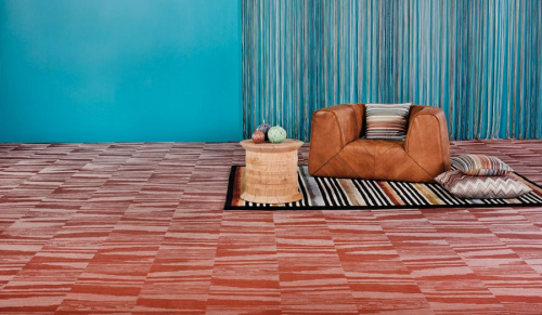 Пол Bolon Missoni Flame Rust плетеный, виниловый, 2000х25000х3 мм на VALLES.TOP