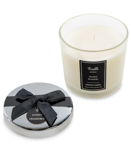 Свеча Fumare Цветение апельсина, в стекле с крышкой, 8 см на VALLES.TOP