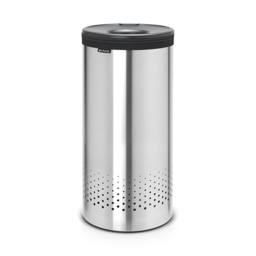 Бак Brabantia для белья с пластиковой крышкой, стальной матовый, 35 л на VALLES.TOP