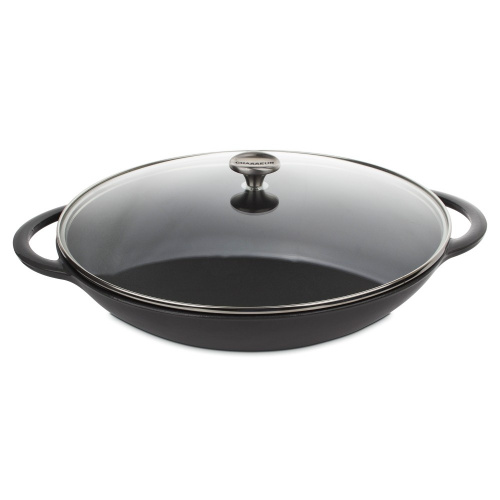 Вок CHASSEUR Caviar чугунный, диаметр 37 см на VALLES.TOP