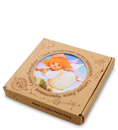 ANG-210 Магнит "Ангел дарящий рассвет" 10х10 на VALLES.TOP