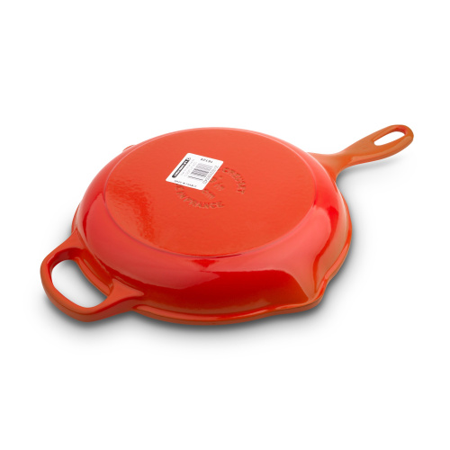Сковорода Le Creuset с желобом чугунная, эмалированная, оранжевая, 20 см на VALLES.TOP
