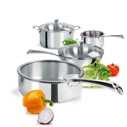 Крышка CRISTEL Casteline fixed handle плоская, с ручкой из нержавеющей стали, диаметр 22 см на VALLES.TOP