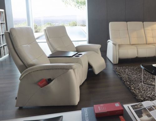 Кресло-релакс Gala Collezione Tivoli в натуральной коже на VALLES.TOP