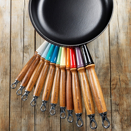 Сковорода Le Creuset чугунная, эмалированная, черная, 28 см на VALLES.TOP