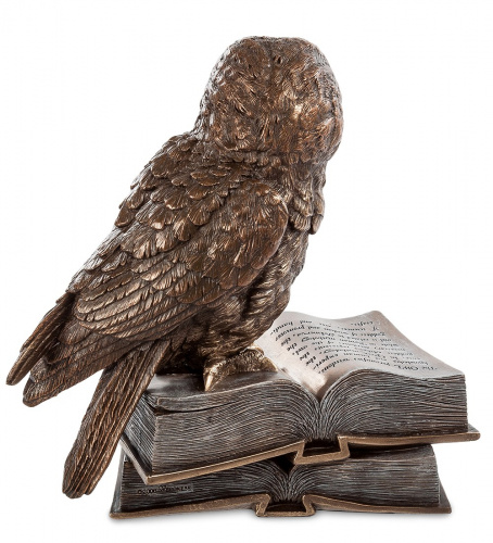 Статуэтка Veronese Сова на книгах WS-86/1 на VALLES.TOP