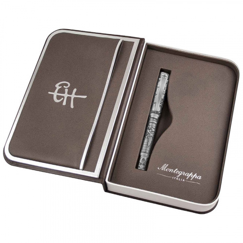 Ручка Montegrappa Ernest Hemingway Traveller silver шариковая на VALLES.TOP