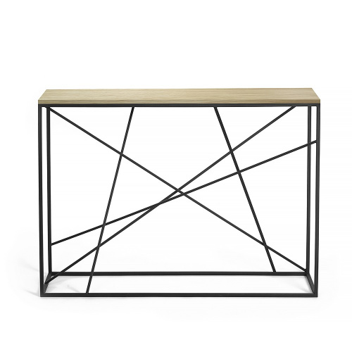 Консоль Intelligent Design Wilson line black светлый дуб на VALLES.TOP