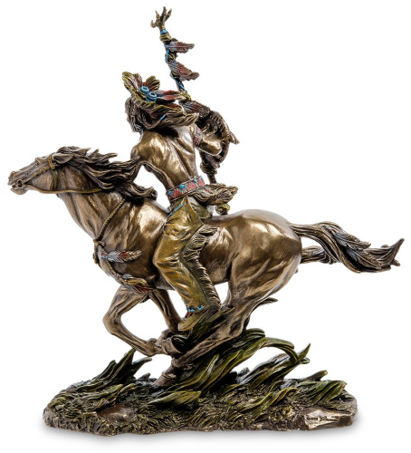 Статуэтка Veronese Индеец на коне WS-438 на VALLES.TOP