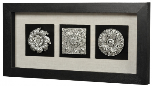 Панно Mart Gallery Вертикальный декор 1 с черной рамой на VALLES.TOP