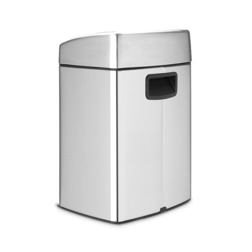 Бак Brabantia Touch Bin New мусорный, прямоугольный, стальной матовый, 10 л на VALLES.TOP