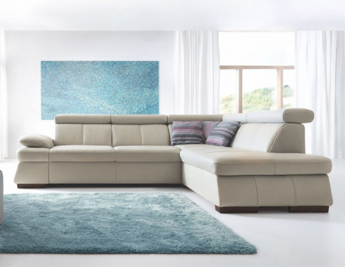 Диван Gala Collezione Malpensa угловой в натуральной коже на VALLES.TOP