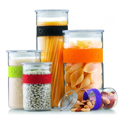 Банка BODUM Presso для хранения черная, 1,9 л на VALLES.TOP