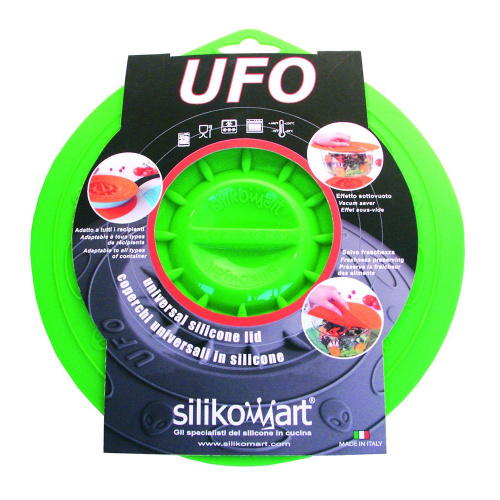 Крышка SILIKOMART UFO, диаметр 21,5 см, зеленая на VALLES.TOP