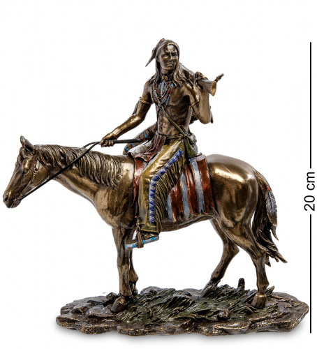 Статуэтка Veronese Индеец на коне WS-440 на VALLES.TOP