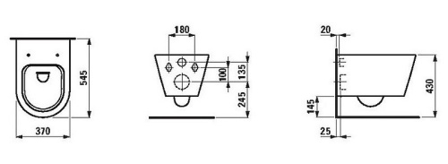 Унитаз LAUFEN Kartell RIMLESS подвесной, без крышки на VALLES.TOP