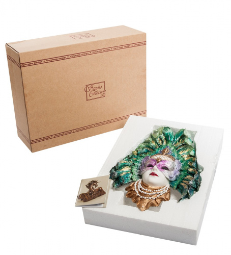 Панно Veronese Венецианская маска Перо павлина WS-325 на VALLES.TOP