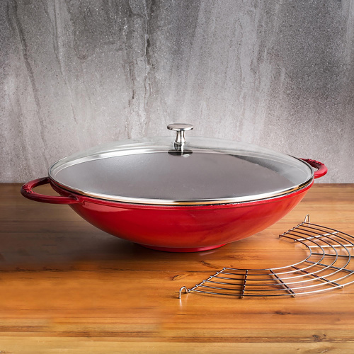 Вок STAUB с крышкой, диаметр 37 см на VALLES.TOP
