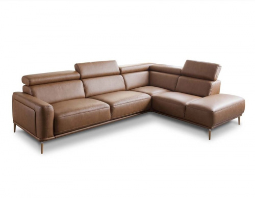 Диван Gala Collezione Mezzana угловой, кожаный на VALLES.TOP
