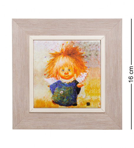 Панно Artangels Скоро случится чудо керамическое, 16х16 см на VALLES.TOP