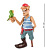 Фигурка The Comical World of Stratford Пират Матрос Бартон RV-156 на VALLES.TOP