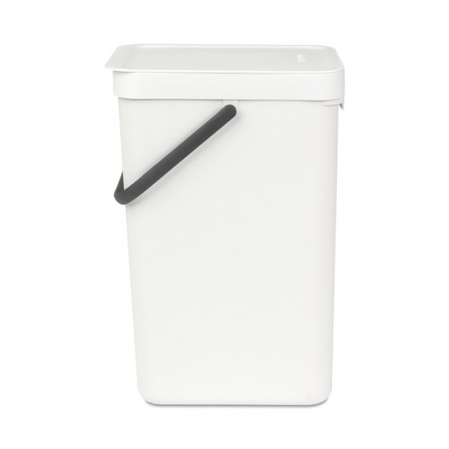 Ведро Brabantia Sort & Go мусорное, встраиваемое, белое, 16 л на VALLES.TOP