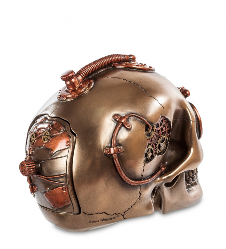 Шкатулка Veronese Череп WS-387 в стиле стимпанк на VALLES.TOP