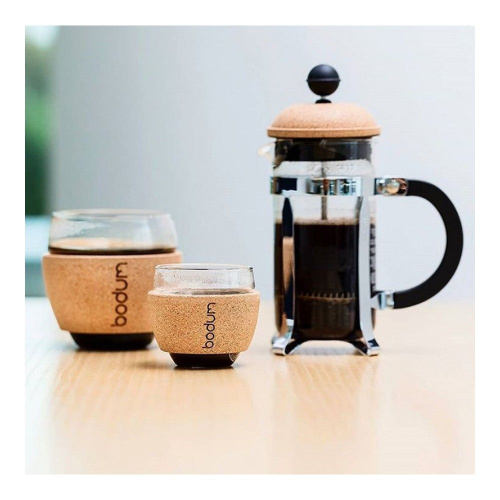 Кофейник френч-пресс Bodum Chambord, цвет пробковый, 0.35 л на VALLES.TOP