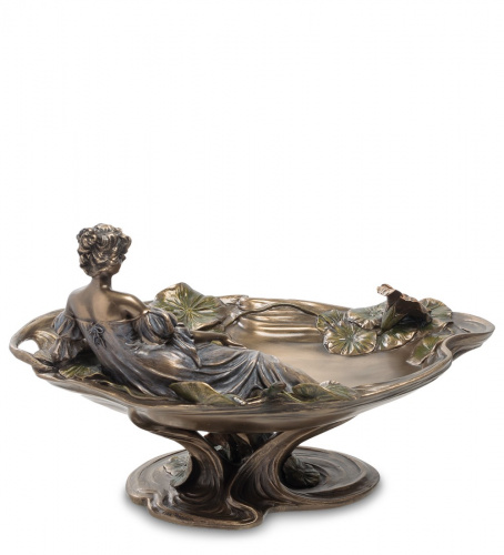 Ваза Veronese Леди и цветы настурции WS-586 на VALLES.TOP