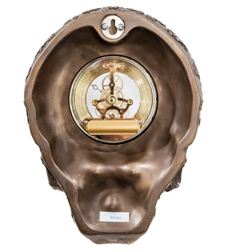 Статуэтка-часы Veronese Череп WS-916 в стиле стимпанк на VALLES.TOP