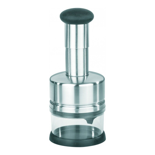 Измельчитель с крышкой GEFU, цвет черный-хром на VALLES.TOP