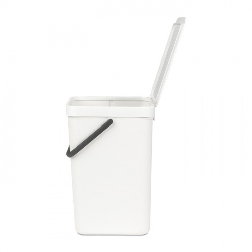 Ведро Brabantia Sort & Go мусорное, встраиваемое, белое, 16 л на VALLES.TOP